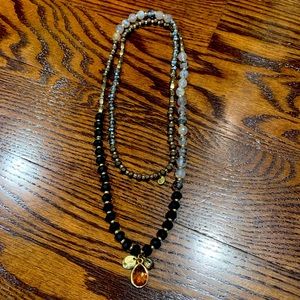 Marilyn Schiff stretchy beaded long necklace. Beautiful.